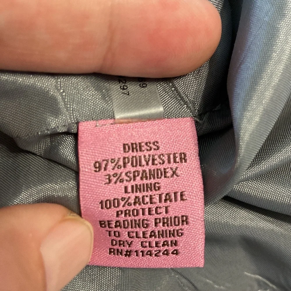 Eliza J Dress Brand New with tag size 12 length 39” bust 32” color silver - Picture 8 of 12
